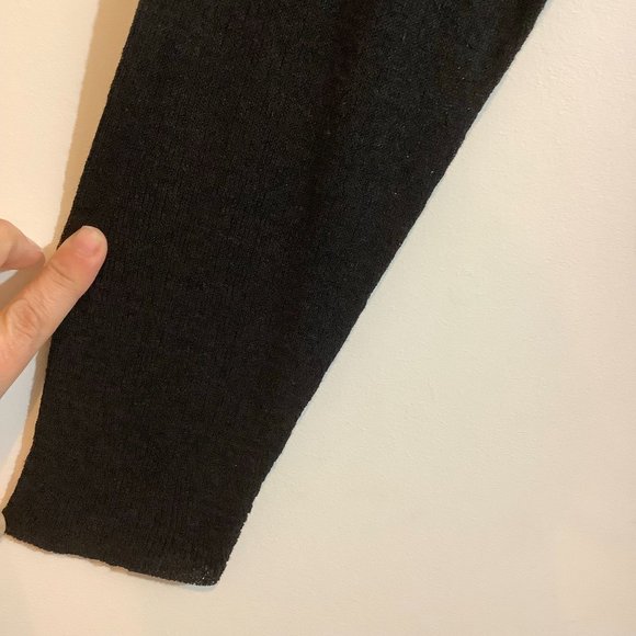 Eileen Fisher black long sleeve open knit cardigan size 2X - Picture 2 of 6